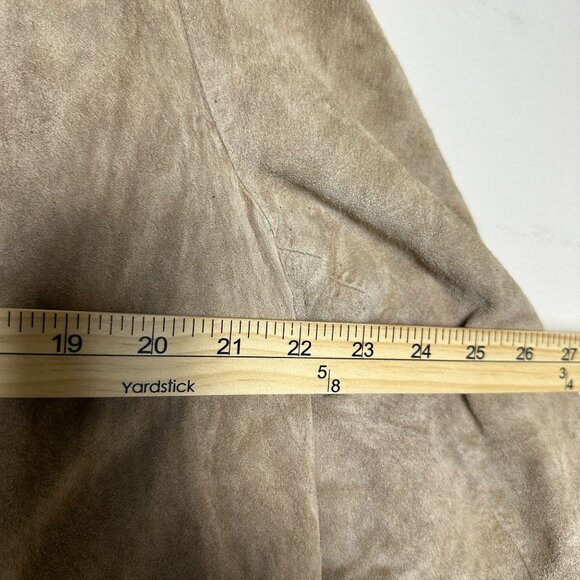 Elegant Beige Suede Blazer - Picture 8 of 14